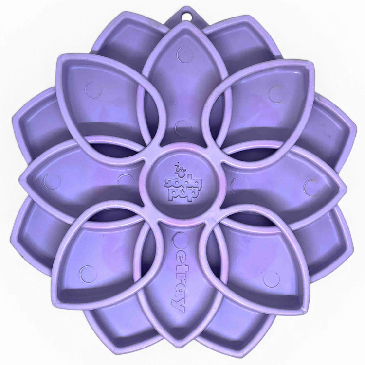 Mandala Softie eTray Shallow Slow Feeder with Suction Cups | Made in USA
