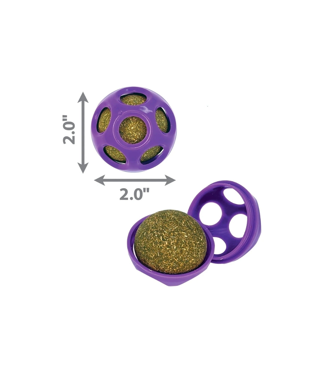 KONG Blissy Moon Ball with Catnip 2-in-1 Cat Toy – Purple
