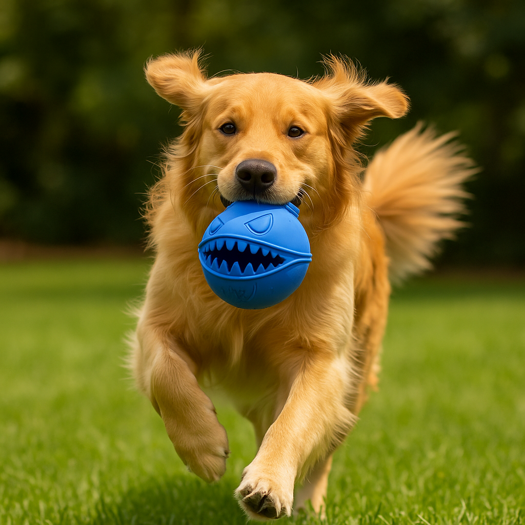 Chomp & Play™ Monster Mouth Treat Ball – Tough Chew Toy for Dogs