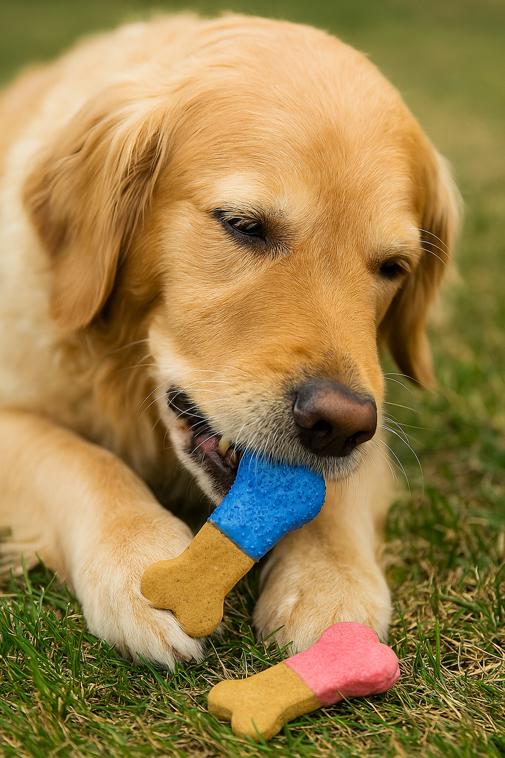 Colorful Frosted Bone Dog Treats – Gourmet, Handcrafted & Wheat-Free Delights