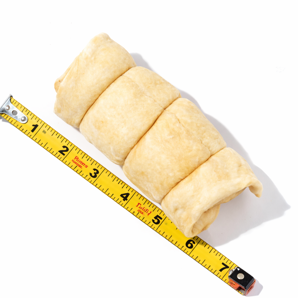 Peanut Butter-Filled Beef Cheek Roll for Dogs (5–6 Inch) – Long-Lasting & Rawhide-Free