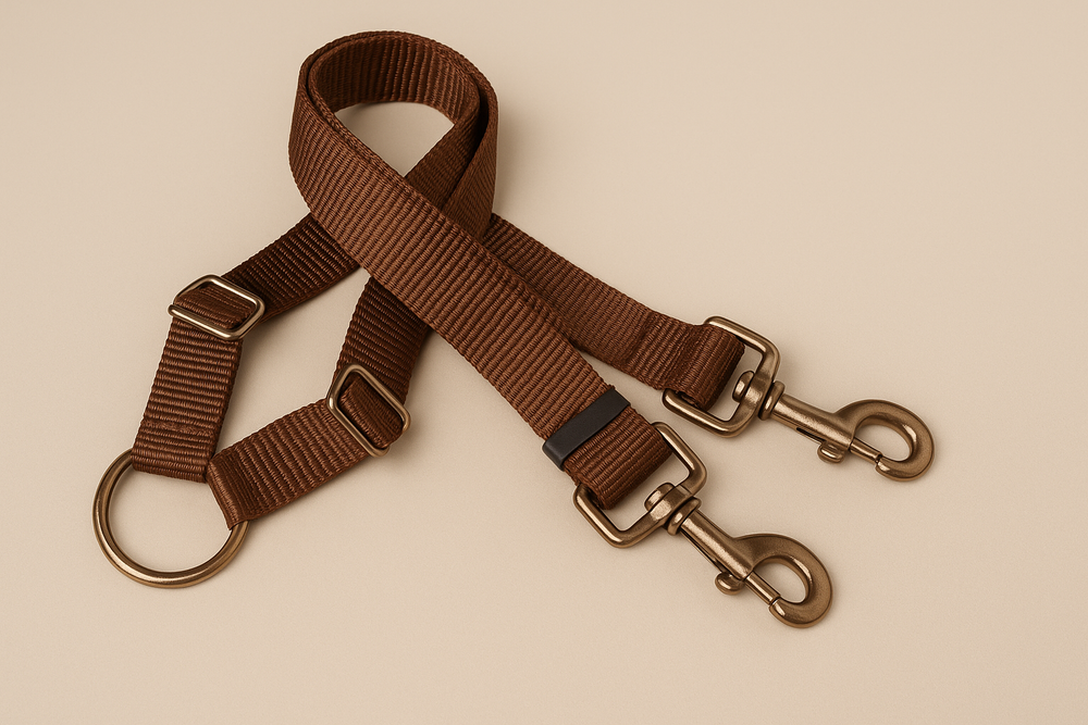 Adjustable No-Tangle Dog Leash Coupler for Walking 2 Dogs – Multiple Colors Available
