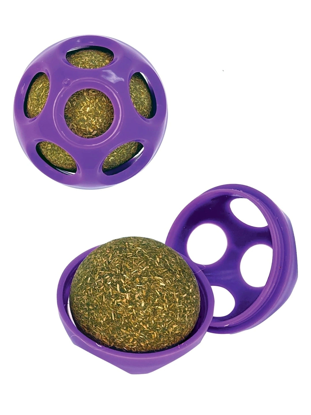 KONG Blissy Moon Ball with Catnip 2-in-1 Cat Toy – Purple