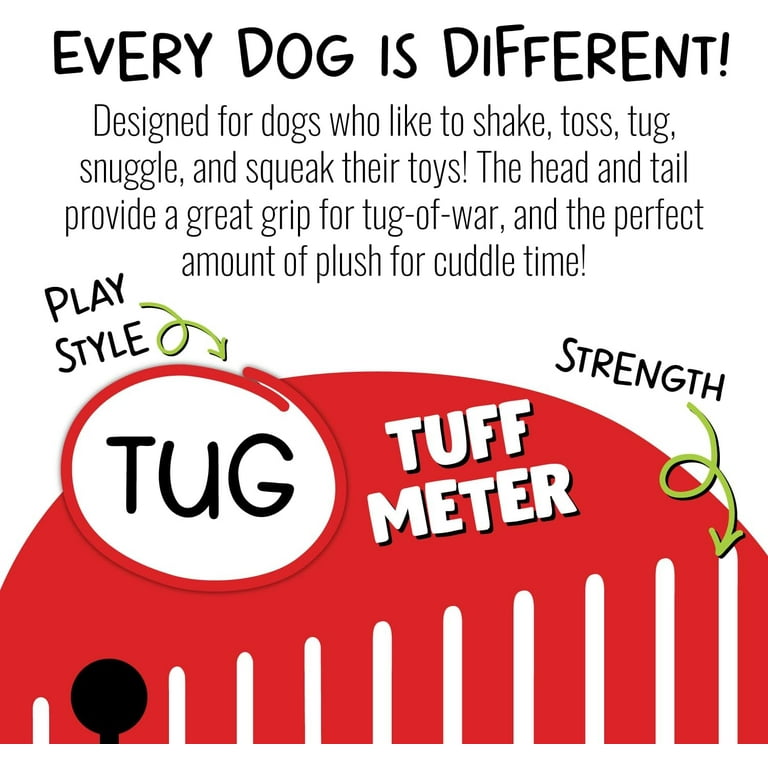 JollyPet Fat Tail Kangaroo Dog Toy – Durable, Squeaky, and Fun Chew Toy for All Breeds