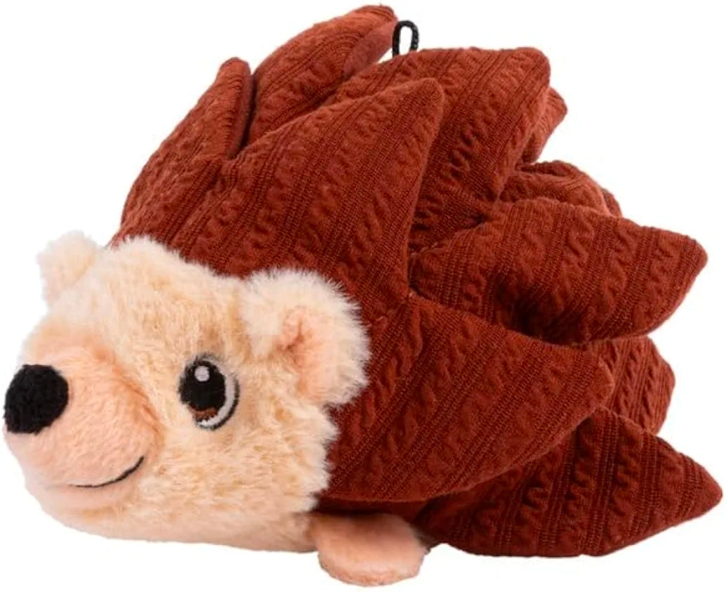 KONG Layerz Hedgehog – Durable Plush Dog Toy with Crinkle and Squeaker