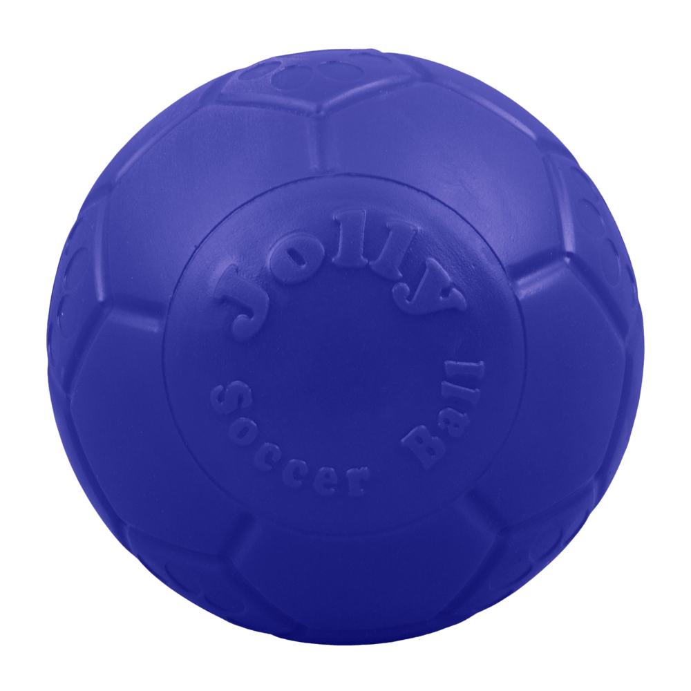 Jolly Pets Soccer Ball Dog Toy – Durable, Bouncy, Floating Ball for Fetch, Pool, and Beach Play