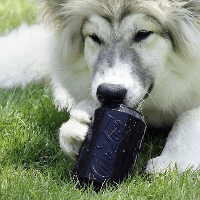 SodaPup Magnum Can Rubber Chew Toy & Treat Dispenser – USA-Made Enrichment Toy for Extreme Chewers