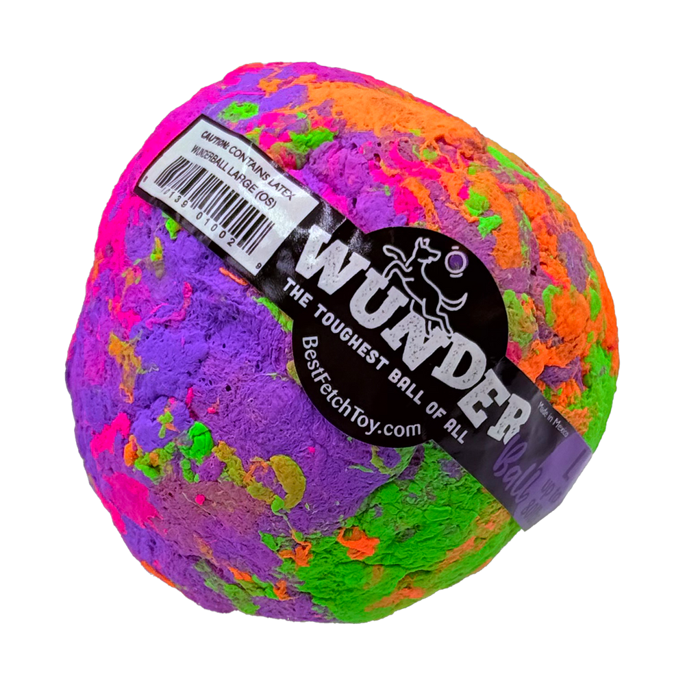 WUNDERball Natural Rubber Dog Ball – Durable Fetch Toy for Aggressive Chewers & Water Play