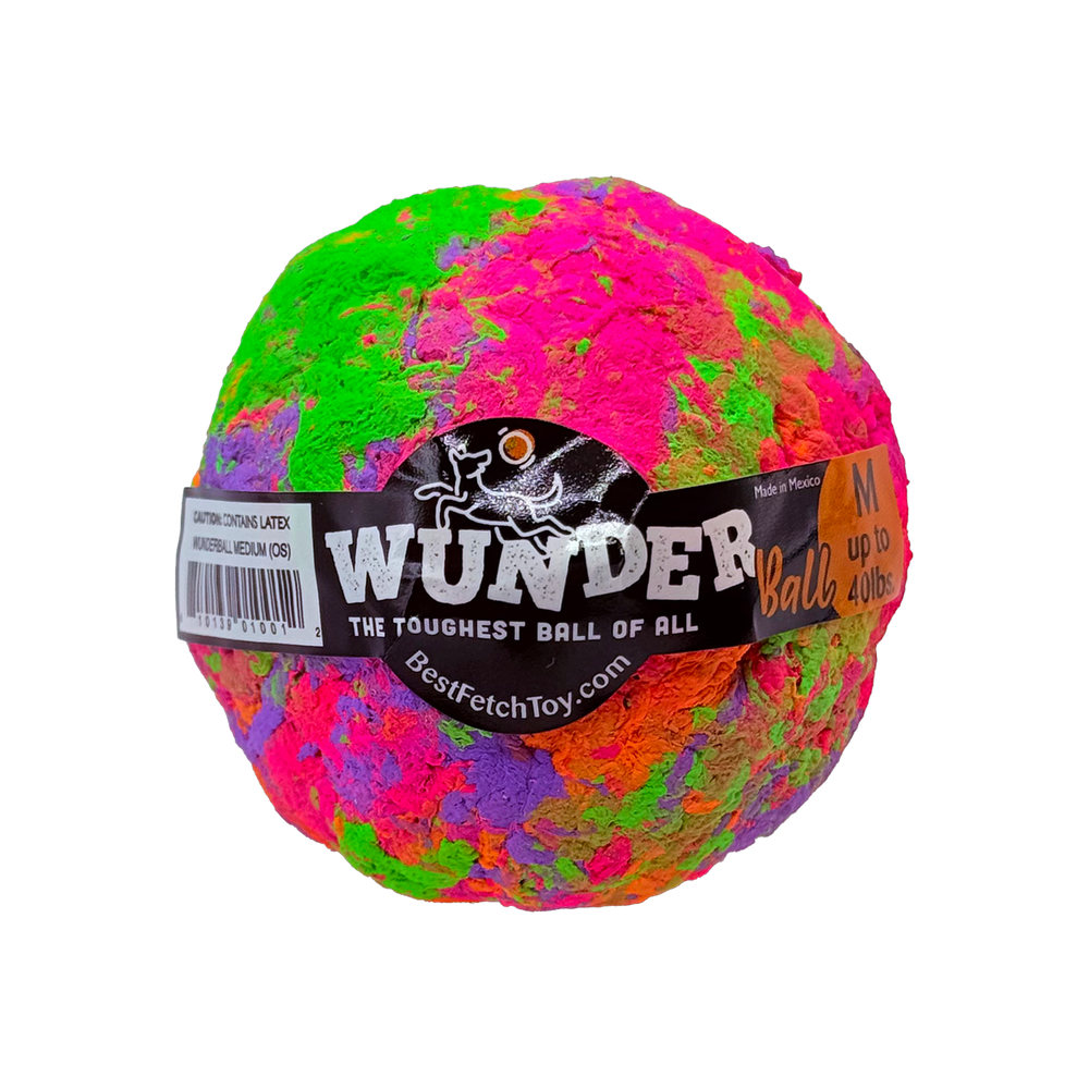 WUNDERball Natural Rubber Dog Ball – Durable Fetch Toy for Aggressive Chewers & Water Play