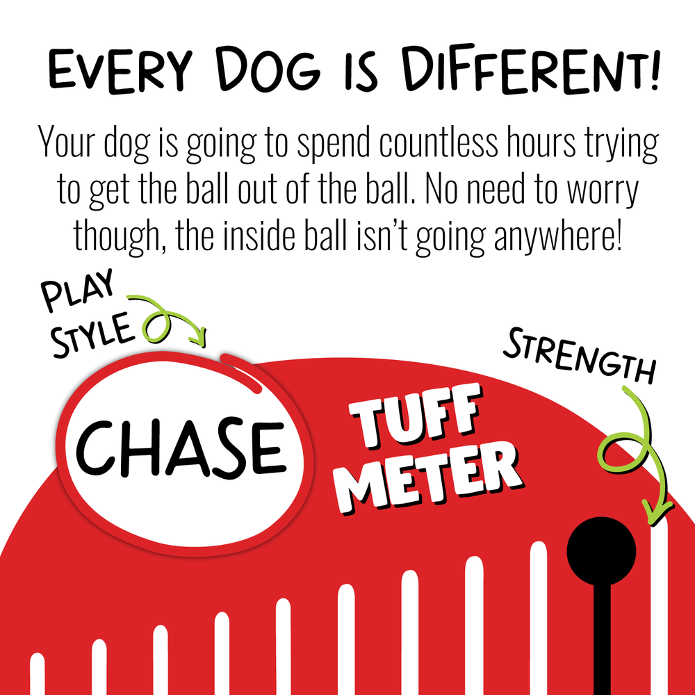 Jolly Pets Teaser Ball – Durable Dog Toy for Chase & Solo Play | Interactive Fun for All Breeds