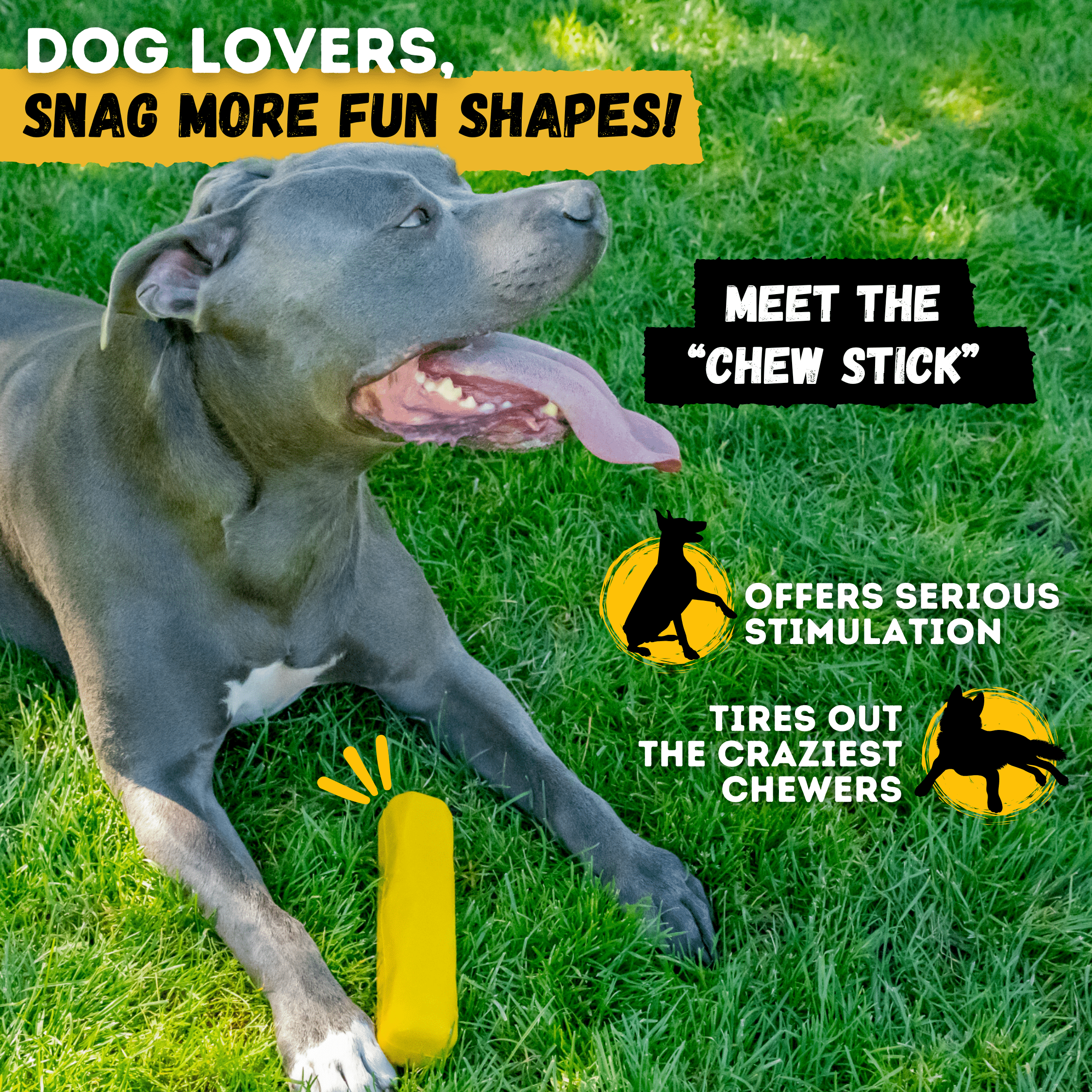 WOOFBITE™ Tugs Rings – Indestructible Ring Ball for Aggressive Chewers