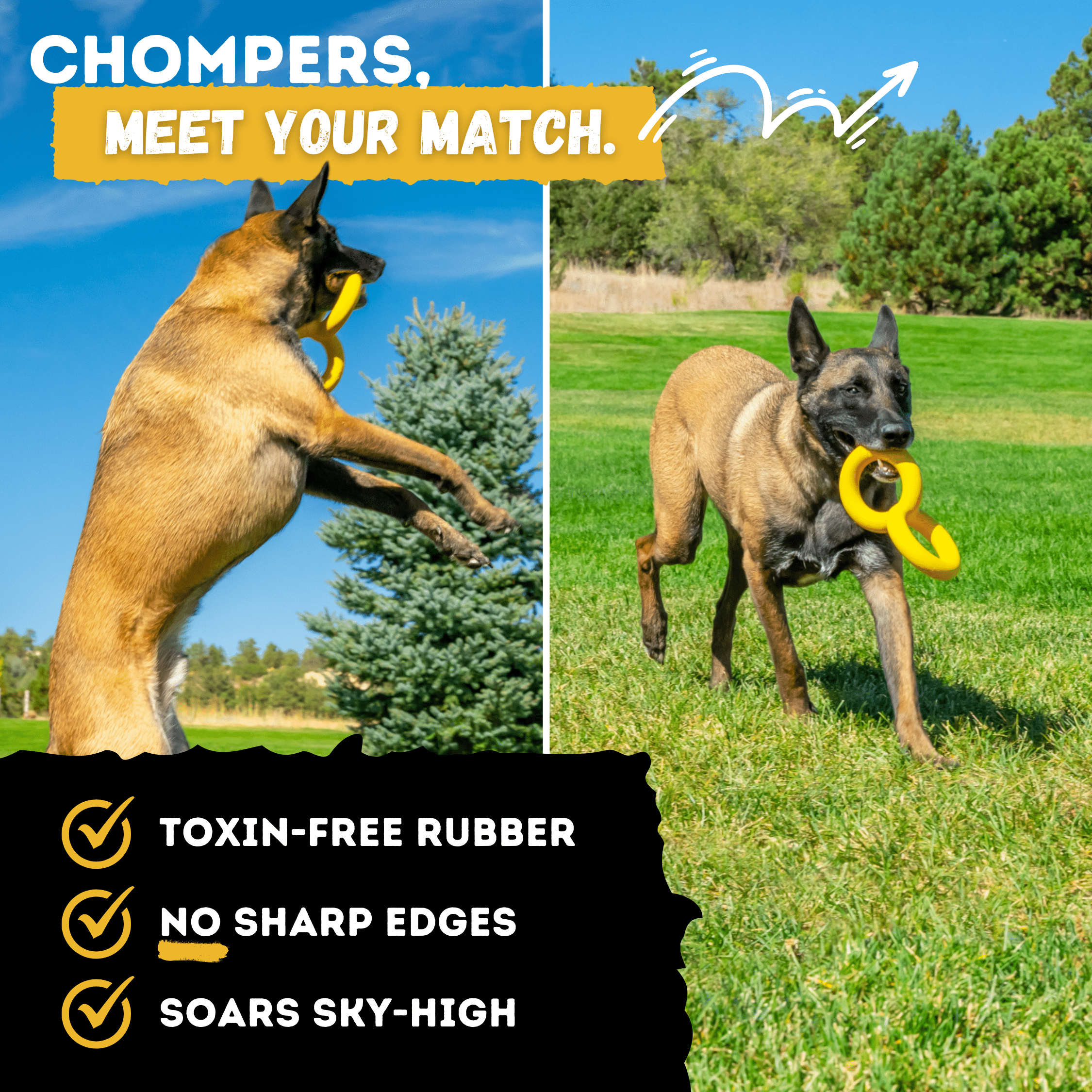 WOOFBITE™ Tugs Rings – Indestructible Ring Ball for Aggressive Chewers