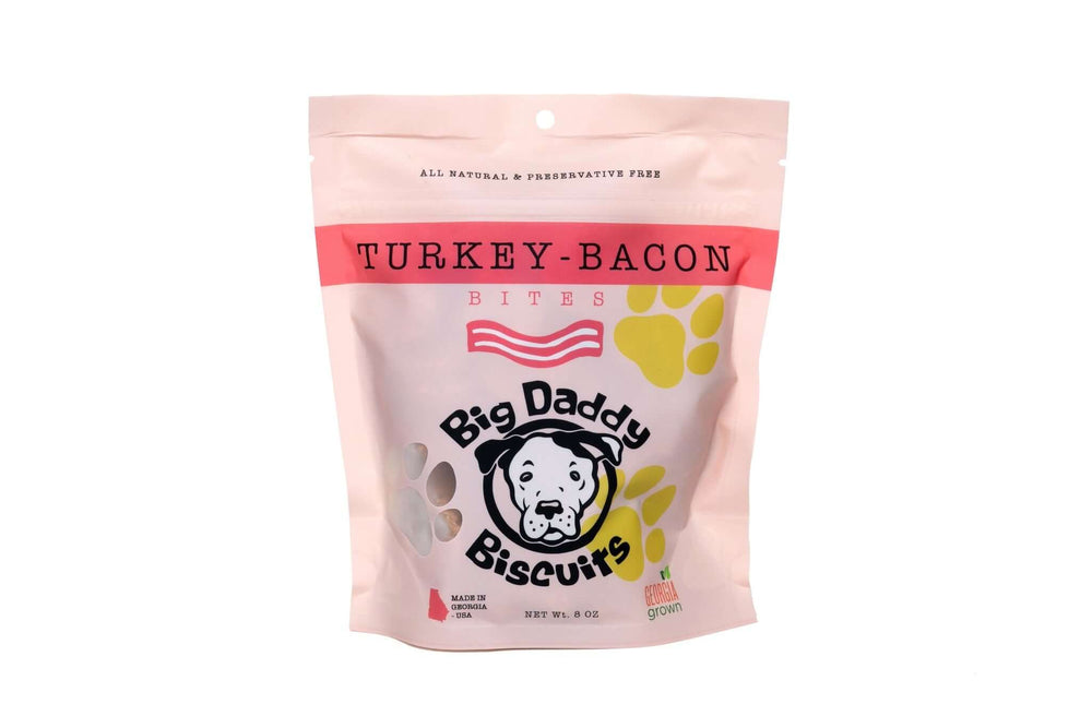 Big Daddy’s All-Natural Turkey Bacon Dog Biscuits – High-Protein Handmade Treats