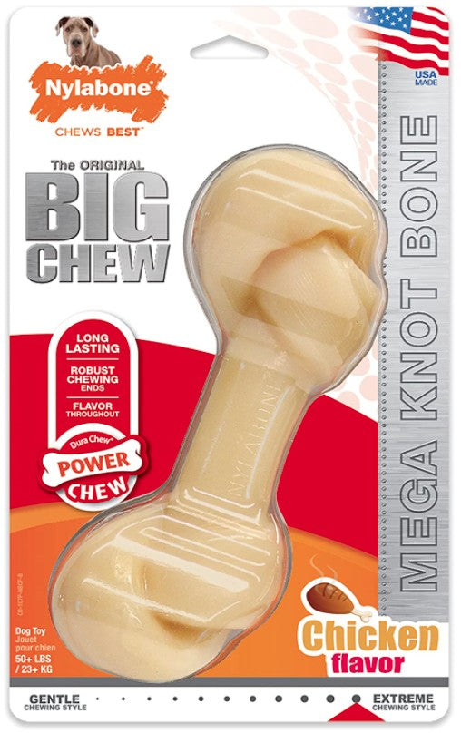Nylabone Power Chew Knot Bone Chew Toy XXL (Chicken Flavor)