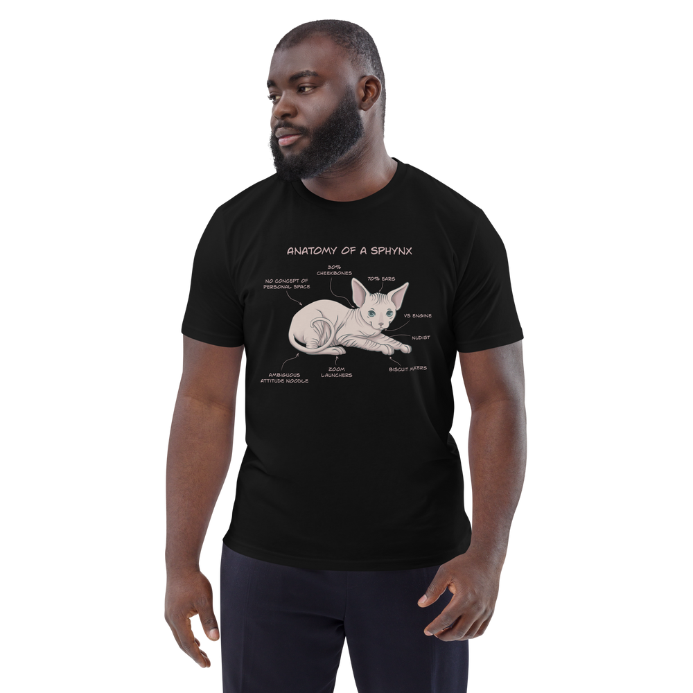 Sphynx Cat Organic T-Shirt – Eco-Friendly Unisex Tee for Cat Lovers