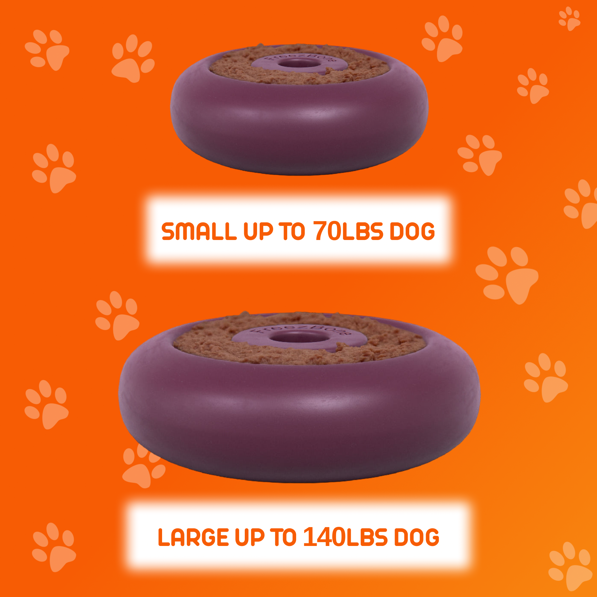 Freez Doughnut – Durable Freezable Fillable Dog Chew for Strong Chewers