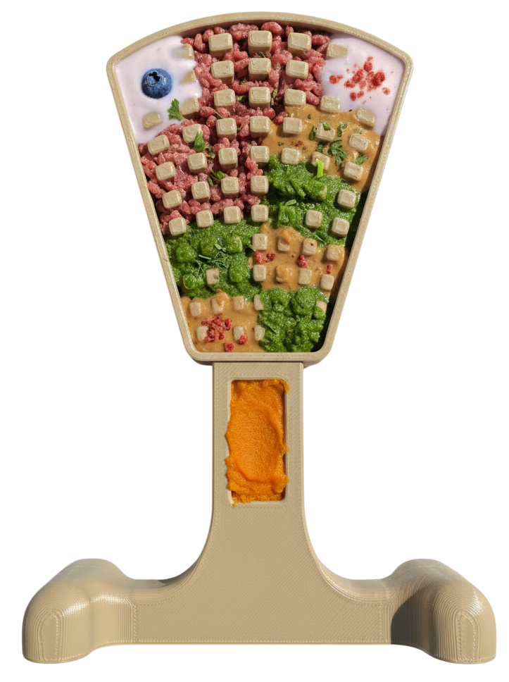 Waffle Tower Nylon Chew & Enrichment Toy | 2-in-1 for Aggressive Chewers | SodaPup