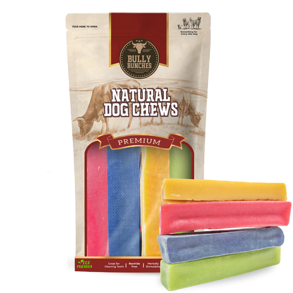 Flavored Yak Chews for Dogs – Long-Lasting Himalayan Chews Infused with Strawberry, Blueberry & Mint