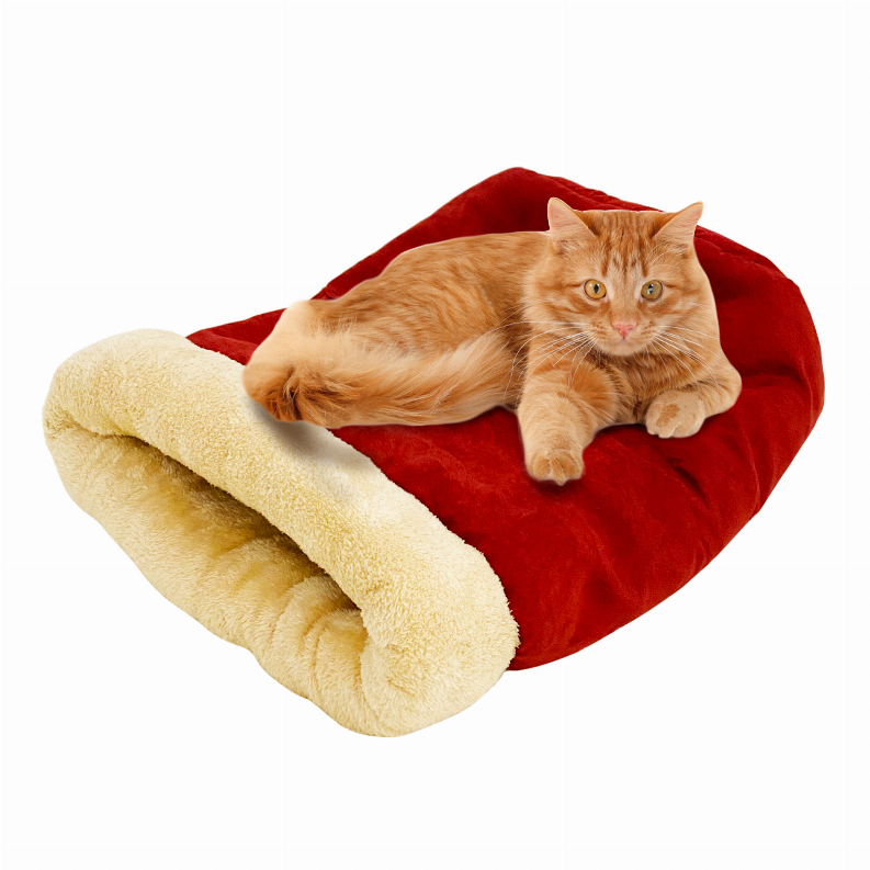 GOOPAWS Cozy 4in1 SelfWarming Cat Bed MultiPurpose Burrow, Hideaw Wiggies